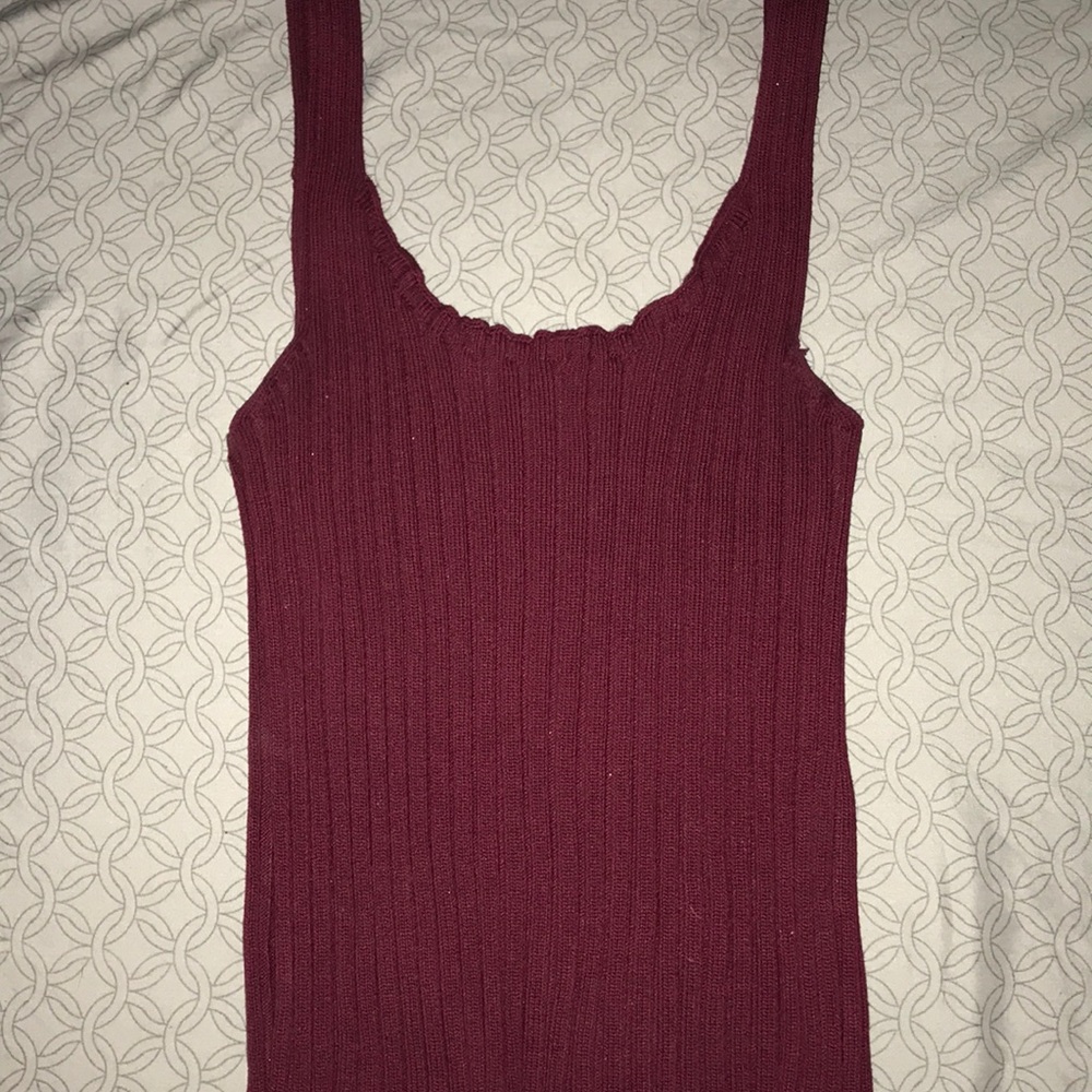 SHEIN maroon crop top